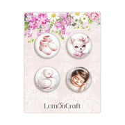 LEMONCRAFT - COTTON CANDY BUTTON/FLAIR GIRL COCAN-05 #1